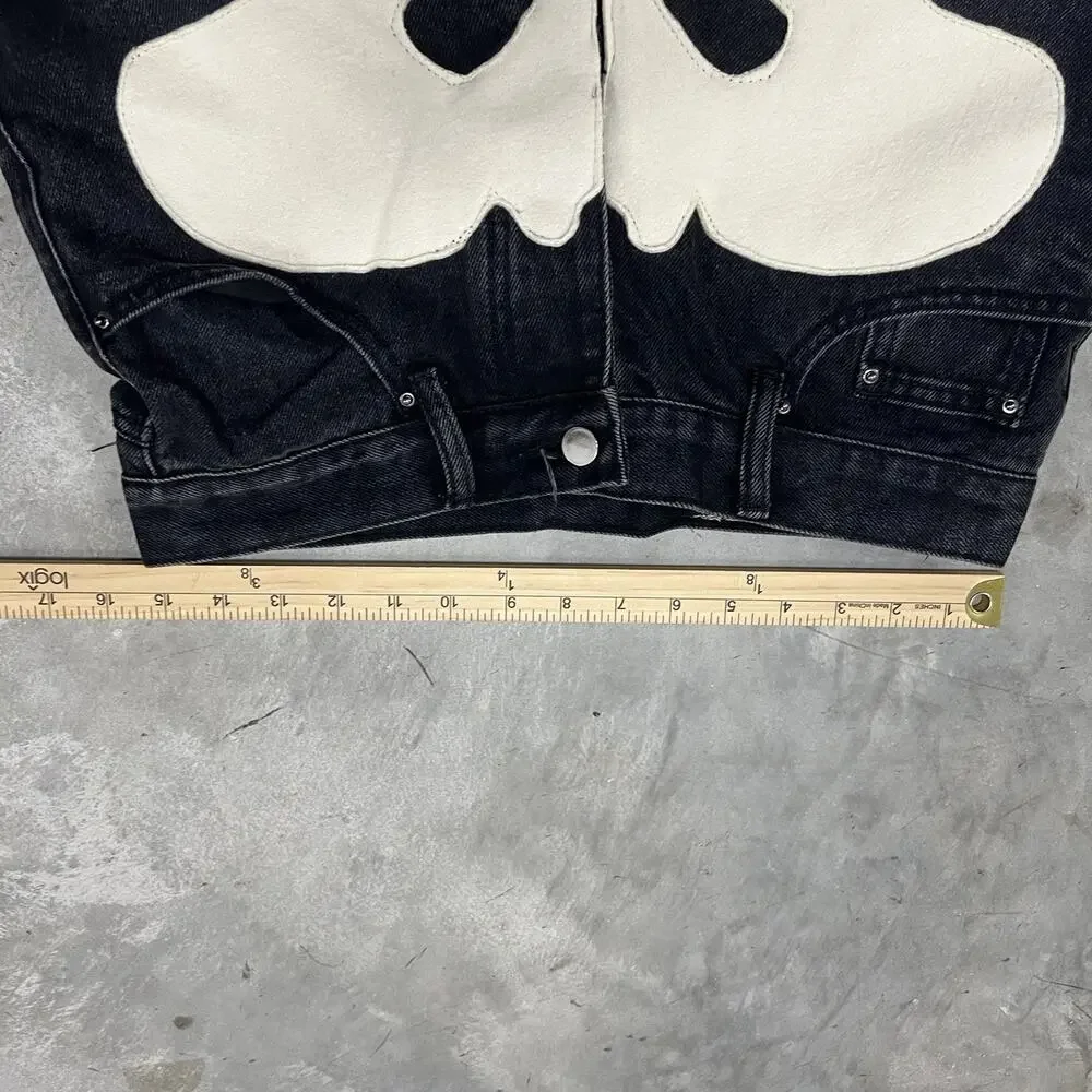 MNML Skeleton Bones Men's Or Women’s Denim Jeans Size 29x35